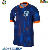 Maglie da calcio Olanda Virgil van Dijk #4 Seconda Maglia Europei 2024 Manica Corta